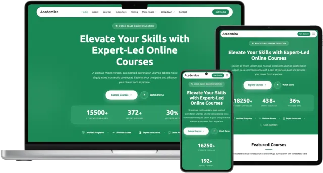 Academica - Online Courses Template