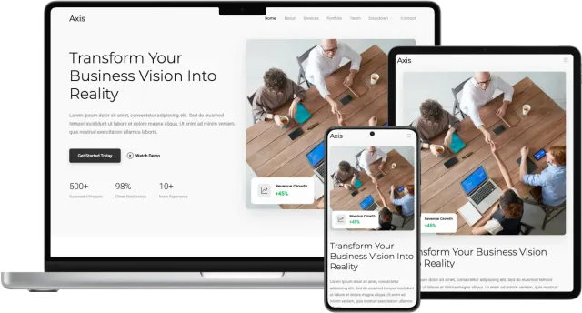 Axis - Clean Corporate Website Template
