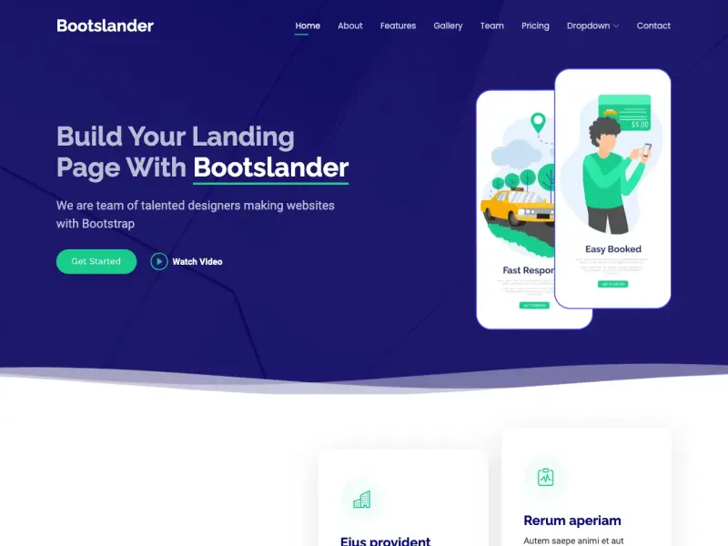 Bootstrap Landing Page Templates BootstrapMade