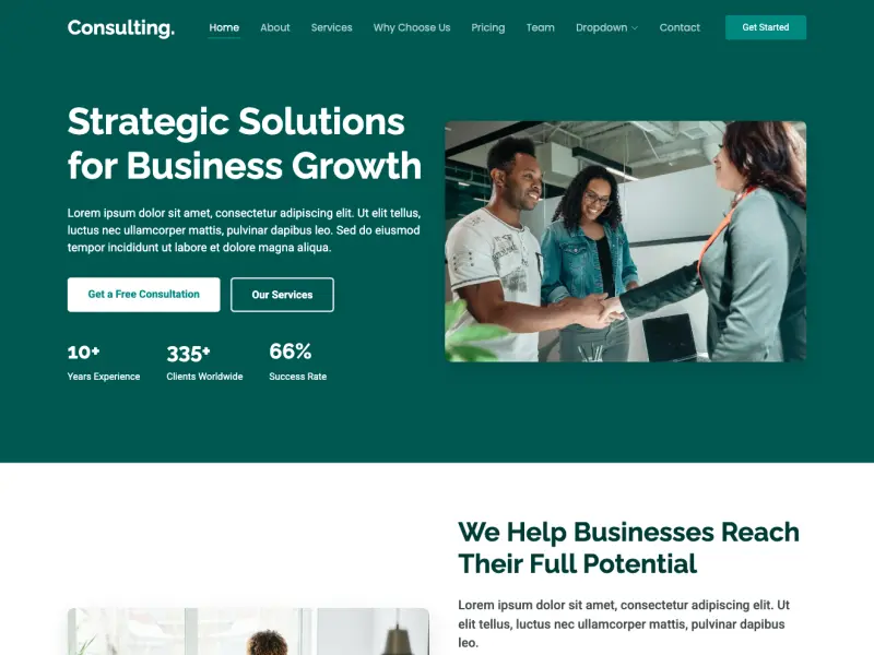 Consulting - Bootstrap Template for Business & Corporate Services