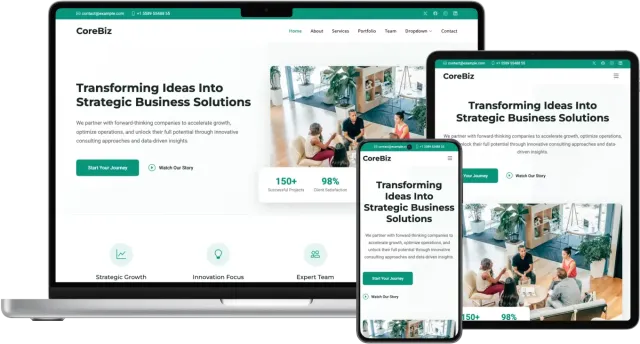 CoreBiz - Bootstrap Business Template