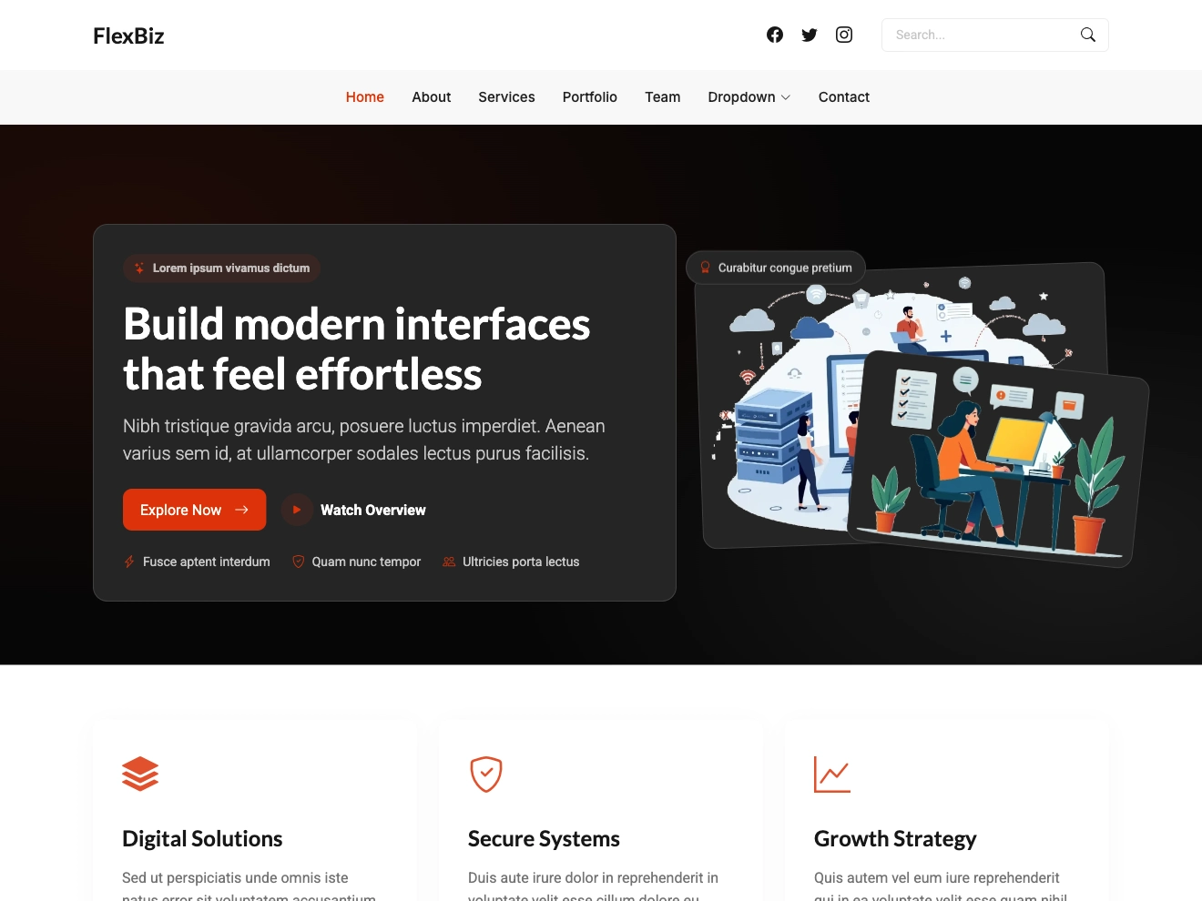FlexBiz - Modern Bootstrap Business Template