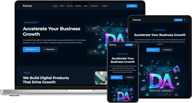Forma - Modern Digital Agency Website Template