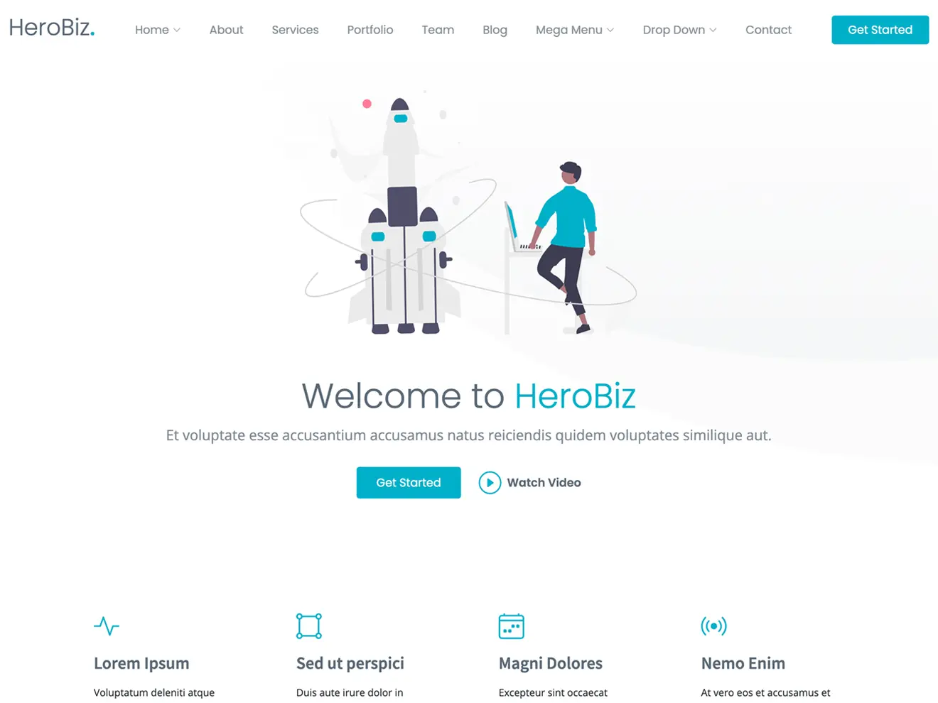 HeroBiz - Bootstrap Business Template