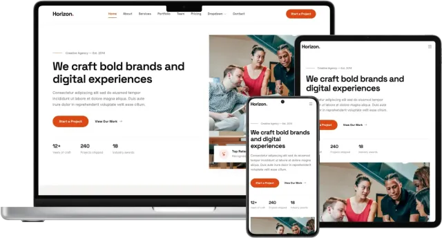 Horizon - Creative Agency Bootstrap Template