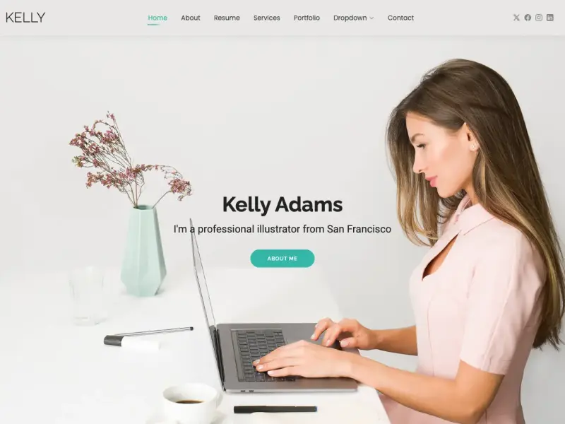 Kelly - Bootstrap CV Resume HTML Template