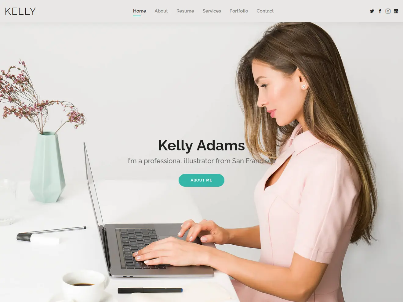 Kelly - Bootstrap CV Resume HTML Template