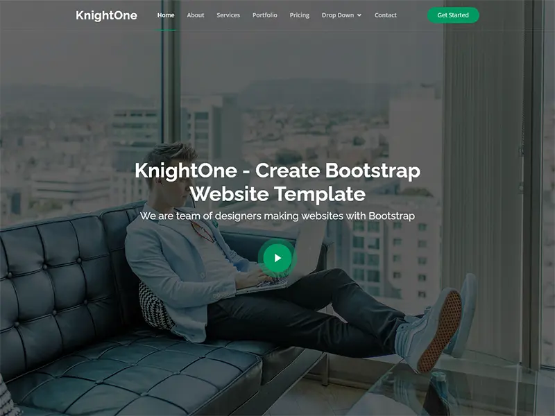 KnightOne - One Page Bootstrap Template