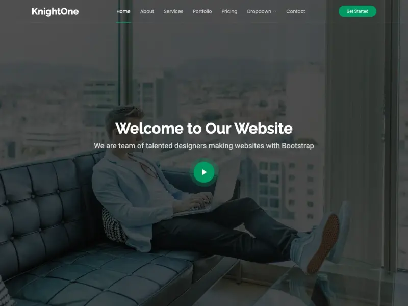 KnightOne - One Page Website Template