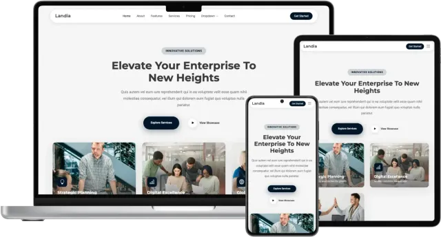 Landia - Landing Page Template for SaaS and Product Launches