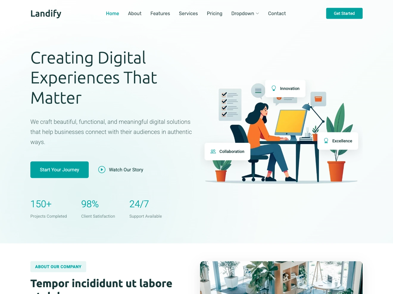 Landify - Bootstrap Landing Page Template for Businesses and Startups