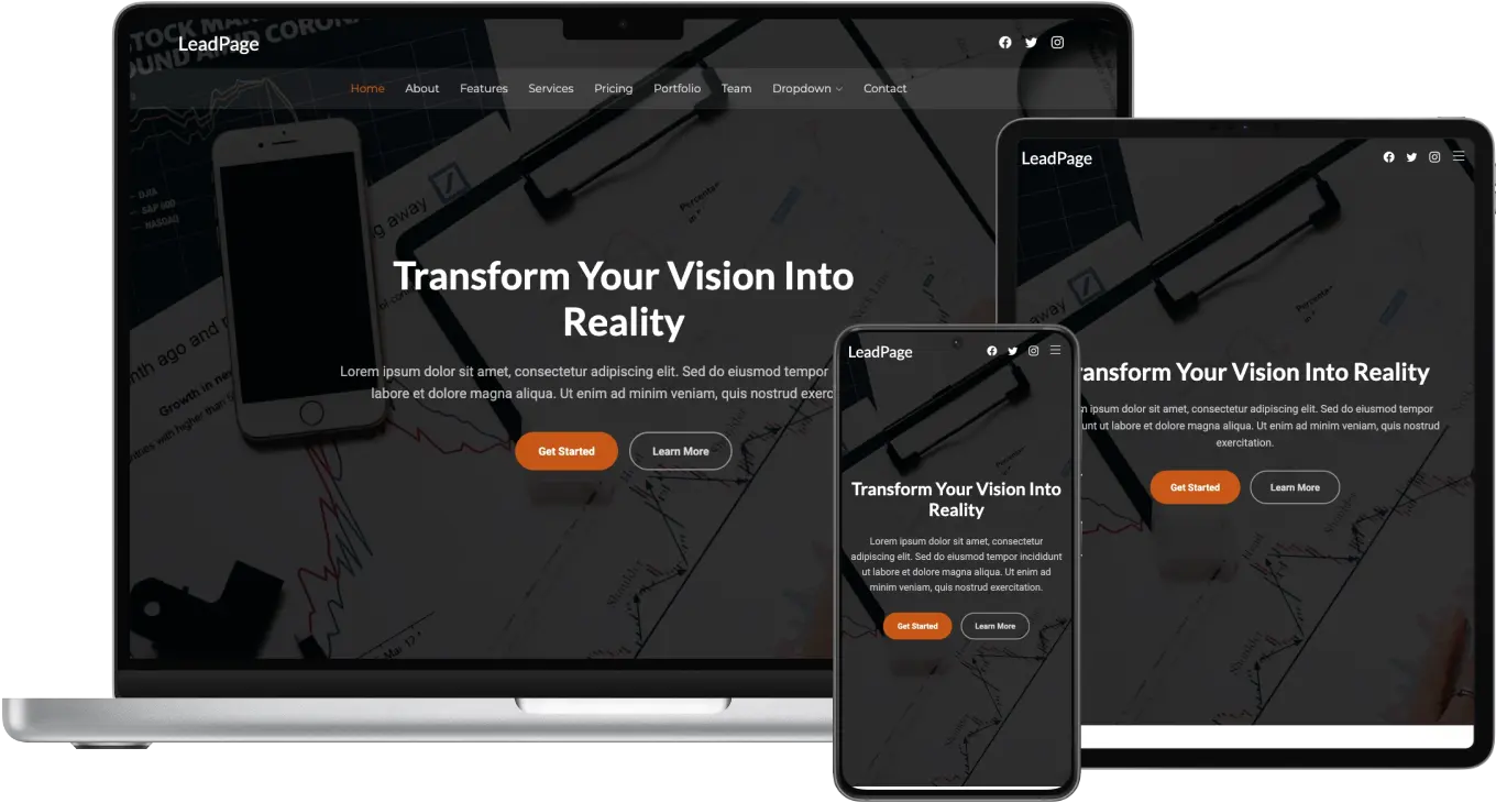 LeadPage - Versatile One-Page Bootstrap Landing Template