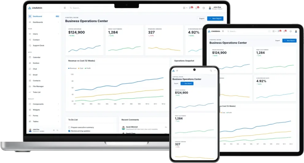Lite Admin - Bootstrap Admin Dashboard Template