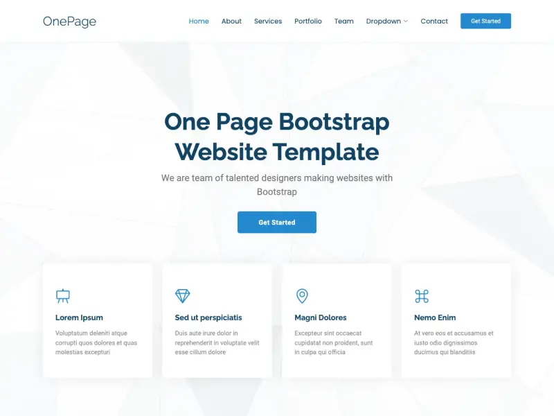 Bootstrap html website template