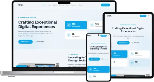 Orbit - Business Website Template for Agencies and Startups