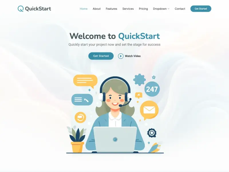 QuickStart - Bootstrap Startup Website Template