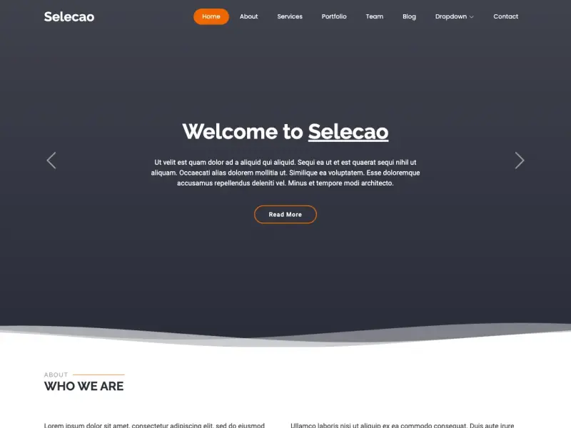 Selecao - Agency Bootstrap Template