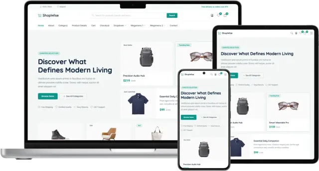 ShopWise - eCommerce Website Template