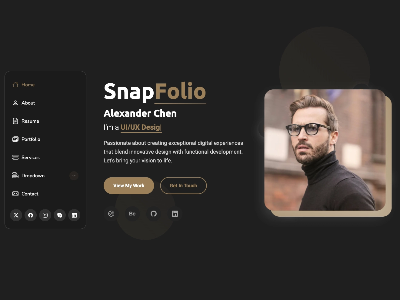 SnapFolio – A Clean and Stylish Portfolio Template for Creatives