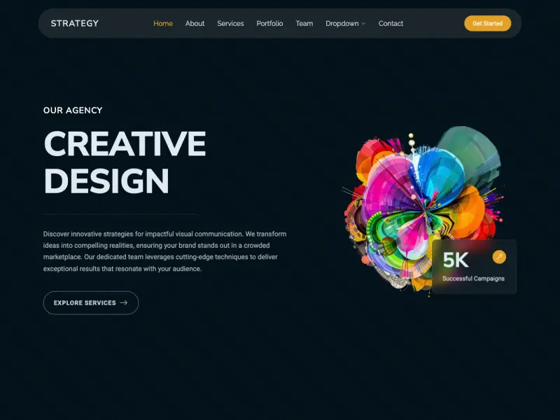 Strategy - Creative Agency Bootstrap Template
