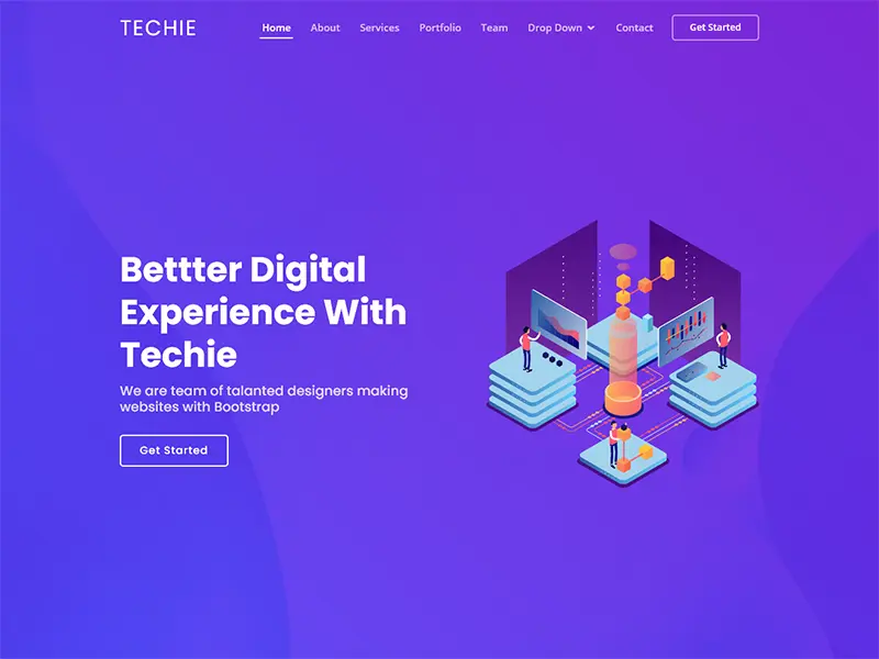 Techie - Modern Bootstrap Startup Template