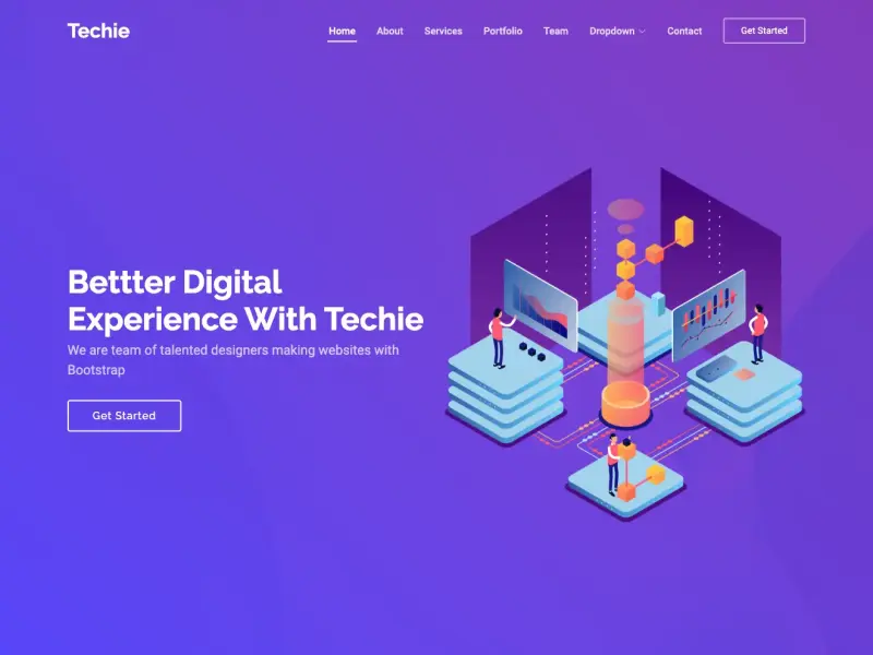 Techie - Modern Bootstrap Startup Template