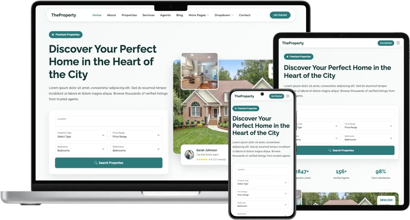 TheProperty - Modern Real Estate Bootstrap Website Template