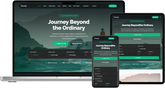 Travely - Bootstrap Website Template for Tours and Agencies