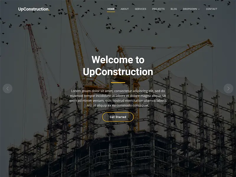 UpConstruction - Bootstrap Construction Website Template