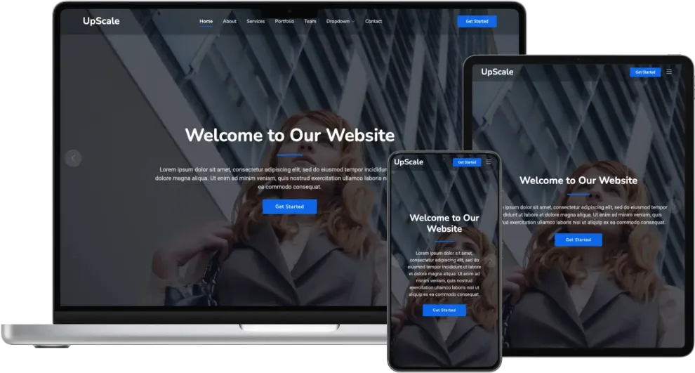 UpScale - Modern Business Website Template