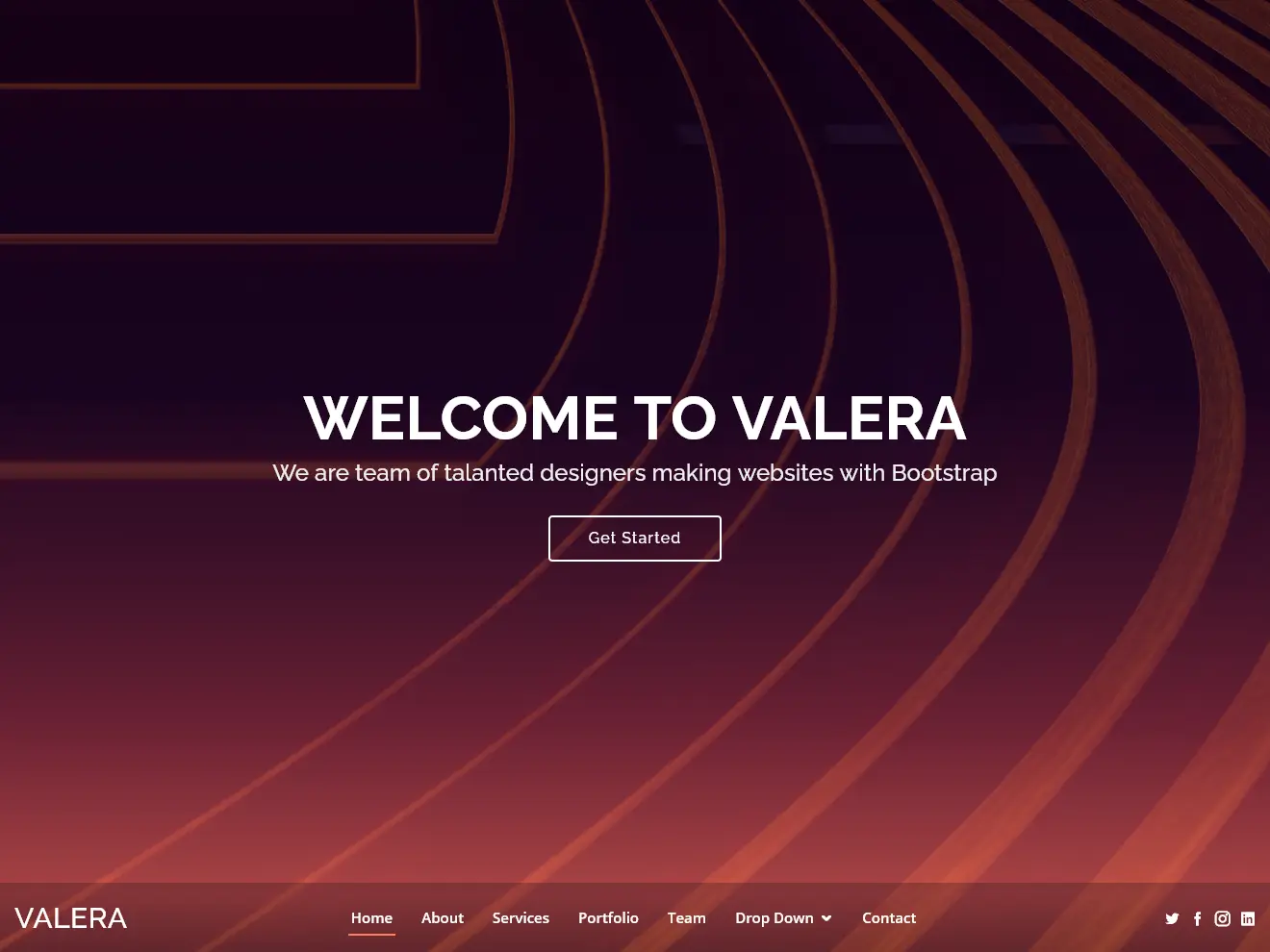 Valera - Bootstrap One Page Theme