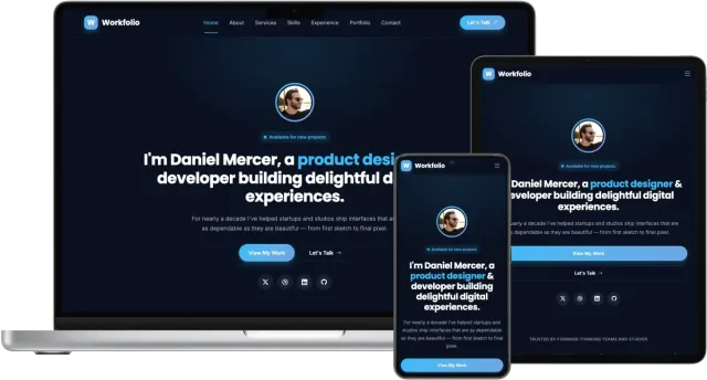 Workfolio - Modern Portfolio Bootstrap Template